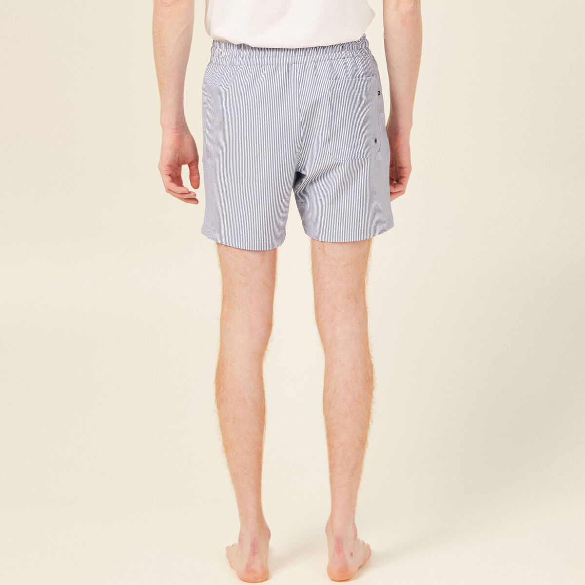 Short de bain bleu fonc&eacute; homme