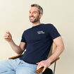 T-shirt manches courtes bleu marine homme
