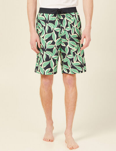 Bermuda de bain vert homme