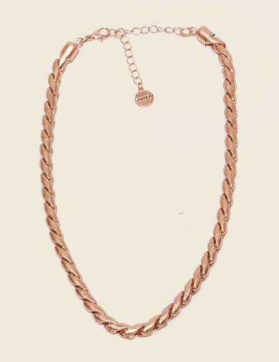 Collier chaîne couleur or femme