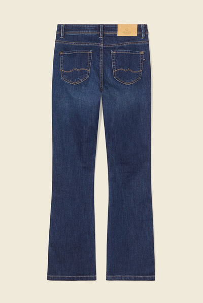 Jeans bootcut denim brut femme