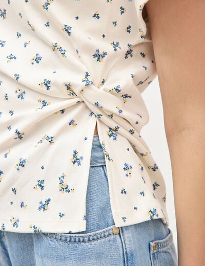 T-shirt en coton blanc femme