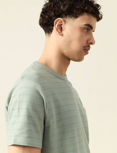 T-shirt manches courtes vert olive homme