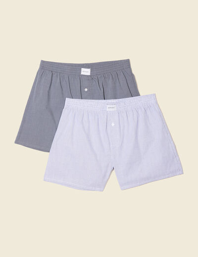 Lot 2 caleçons bleu foncé homme