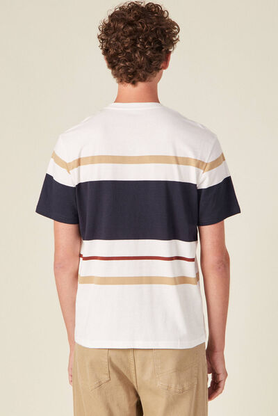 T-shirt manches courtes bleu marine homme