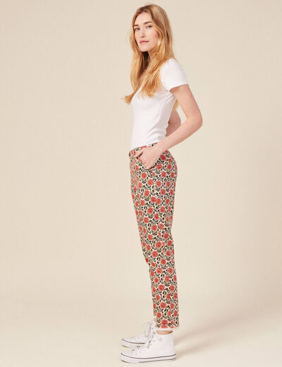 Pantalon chino Instinct ecru femme