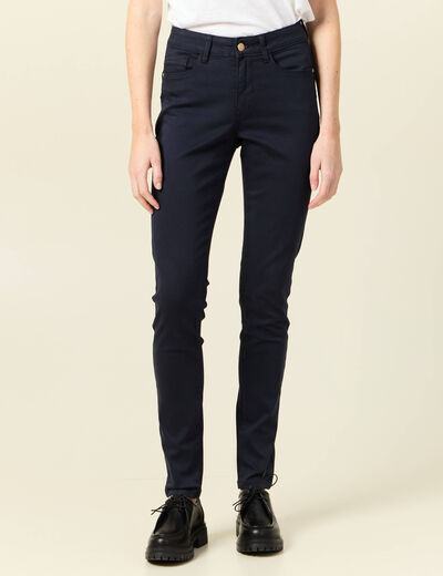 Pantalon Audrey - skinny push up bleu marine femme