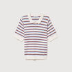 Polo manches courtes ecru femme