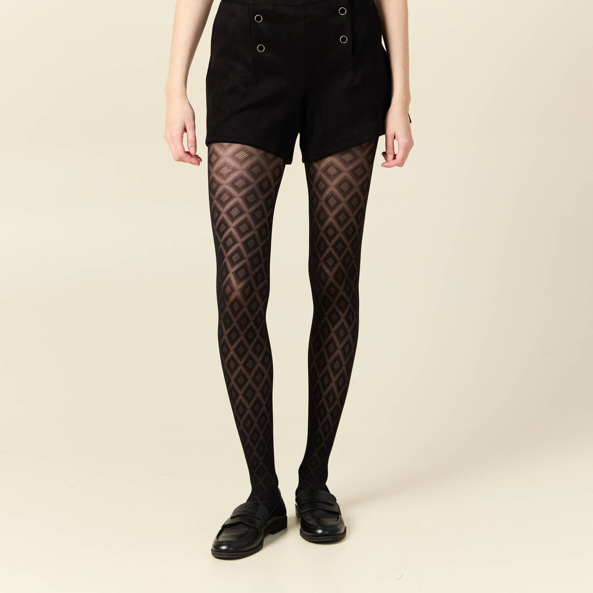 Collants fantaisie noir femme