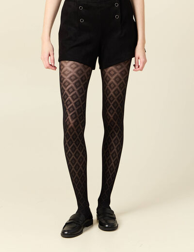 Collants fantaisie noir femme