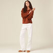 Sweat éco-responsable rouge foncé femme
