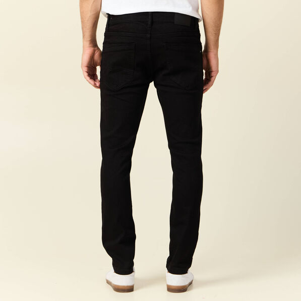 Jeans slim éco-responsable denim noir homme
