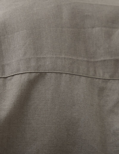 Chemise boyfriend manches courtes vert fonc&eacute; homme