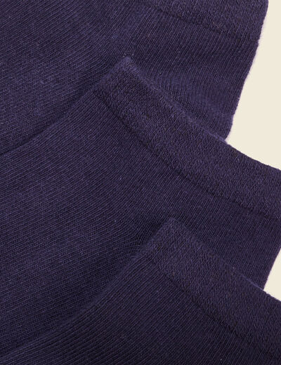 Lot 3 paires chaussettes bleu marine homme