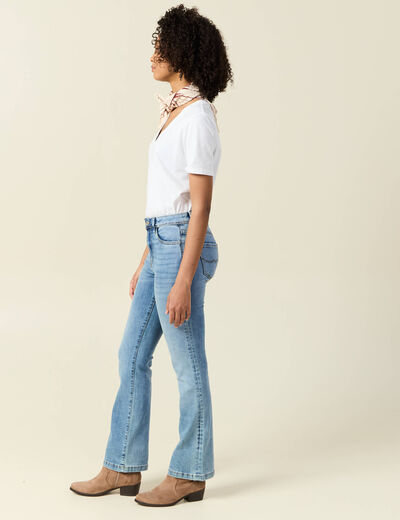 Jeans bootcut denim used femme