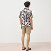 Chemise boyfriend manches courtes bleu marine homme