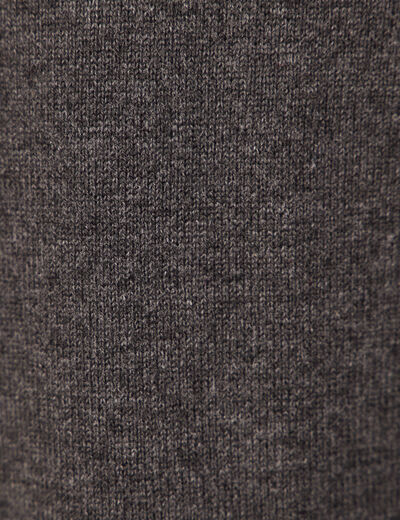 Gilet manches longues zippé gris foncé homme