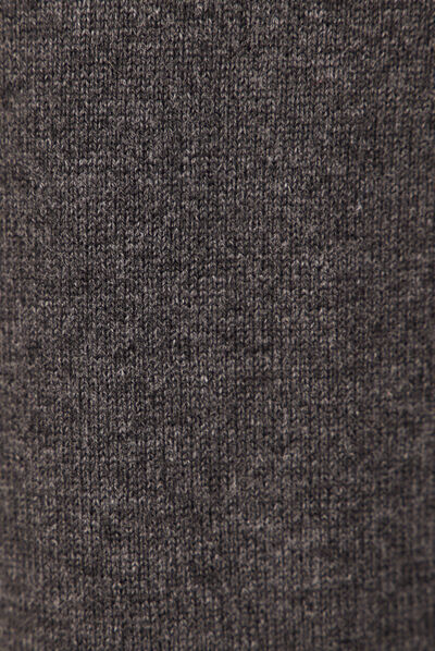 Gilet manches longues zippé gris foncé homme