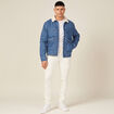 Pantalon battle bas resserré ecru homme