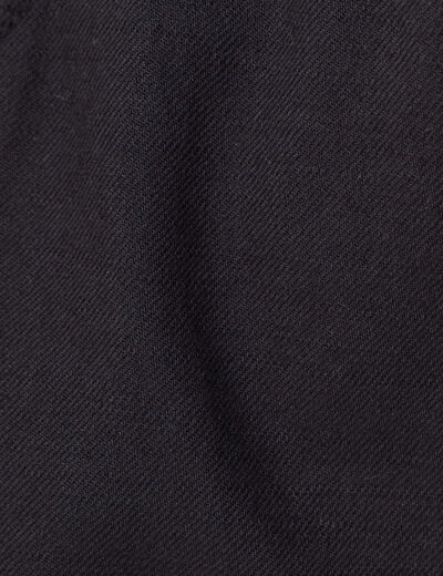 Combishort boutonnée noir femme