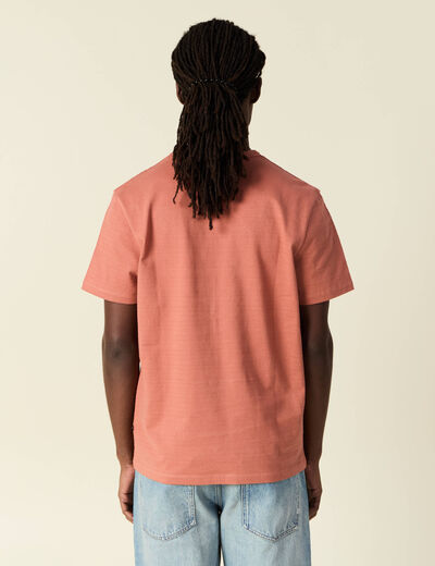 T-shirt manches courtes vieux rose homme