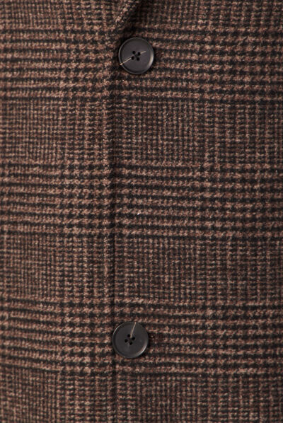 Manteau avec capuche amovible noir homme