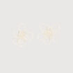 Boucles d'oreilles ecru femme