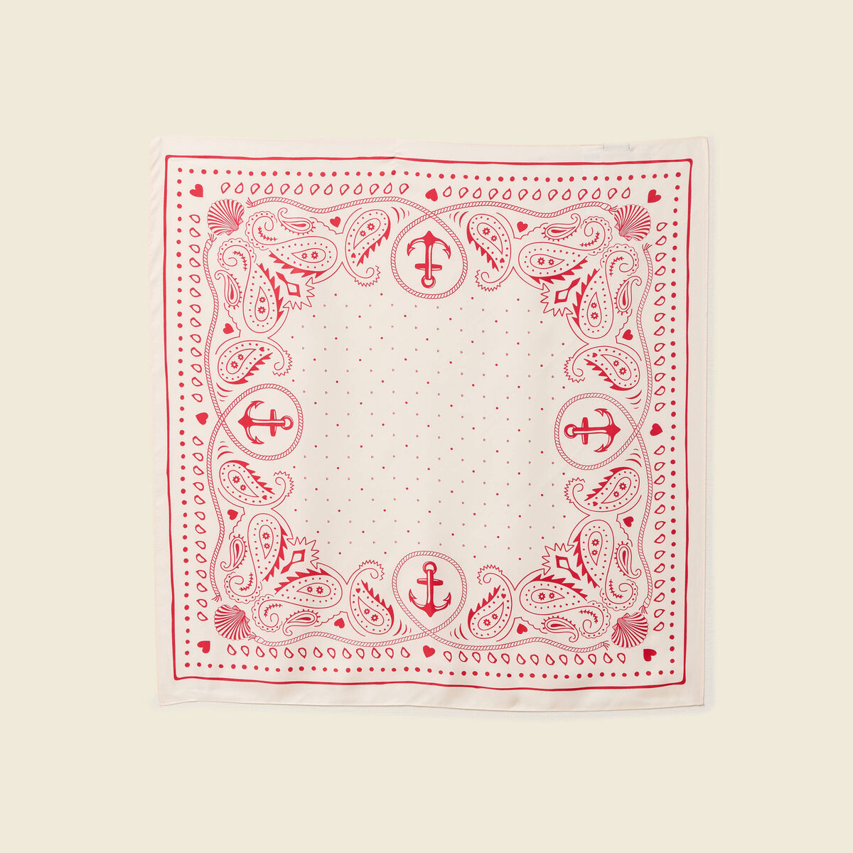Foulard rouge femme