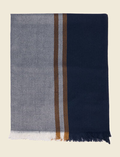 Foulard bleu marine homme