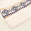 Bonnet à pompon ecru homme