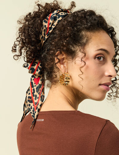 Foulard noir femme