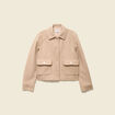 Blouson manches longues doubl&eacute; sable femme