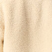 Manteau surchemise droit creme femme