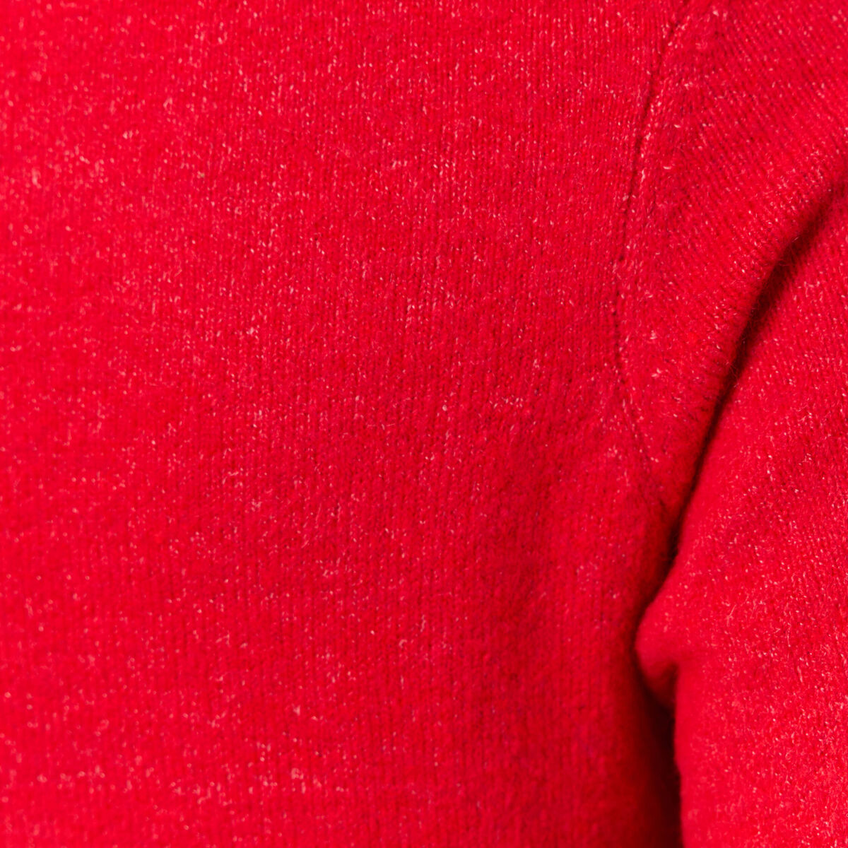 Pull manches courtes rouge femme