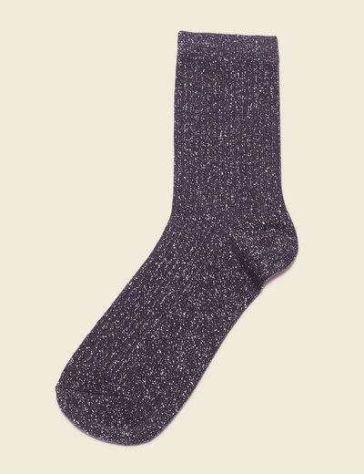 Chaussettes gris foncé femme