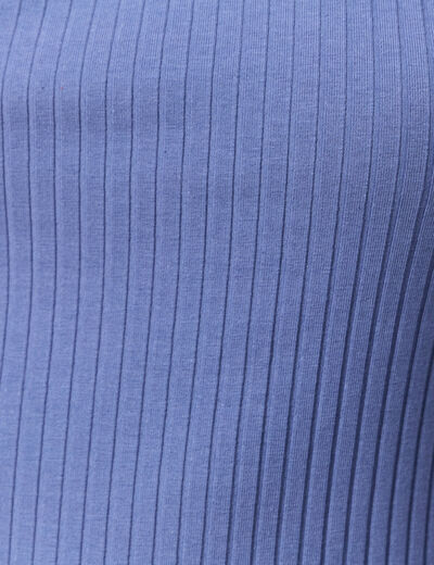 Débardeur bretelles larges bleu gris femme