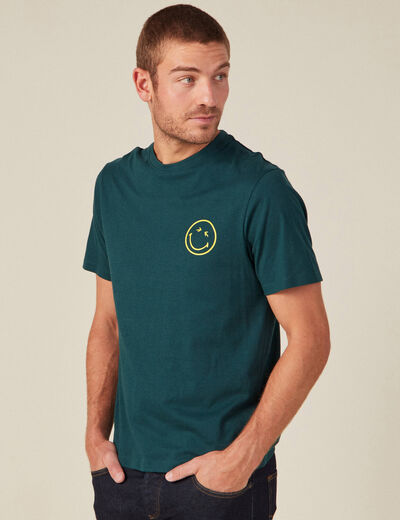T-shirt SmileyWorld bleu marine homme