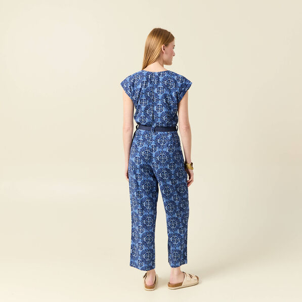 Combinaison éco-responsable bleu femme