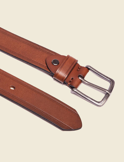 Ceinture marron homme