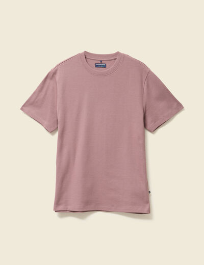 T-shirt manches courtes vieux rose homme