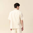 Chemise manches courtes ecru homme