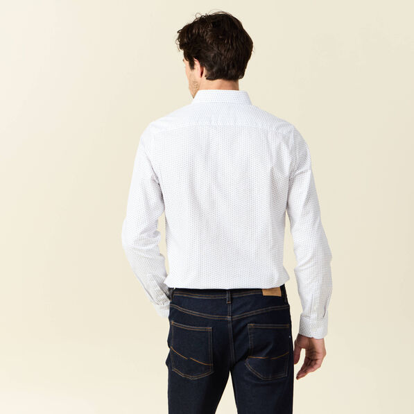 Chemise éco-responsable blanc homme