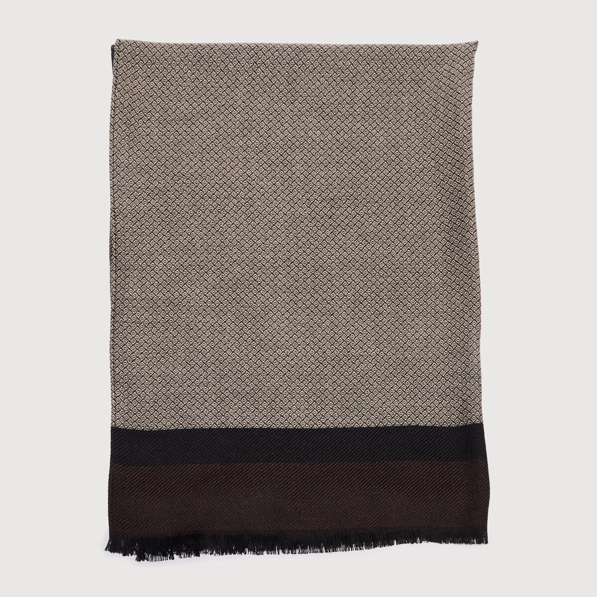 Foulard taupe homme