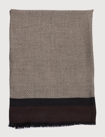 Foulard taupe homme