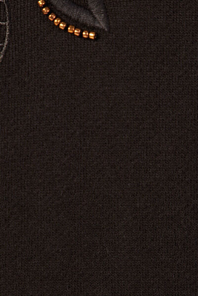Sweat manches longues noir femme