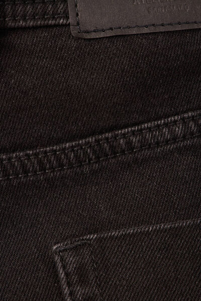 Jeans dad taille haute denim noir femme