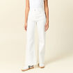 Jeans large éco-responsable denim blanc femme