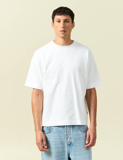 T-shirt en coton blanc homme