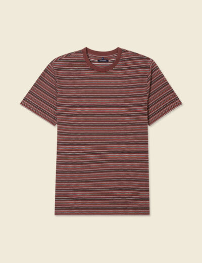T-shirt manches courtes bordeaux homme