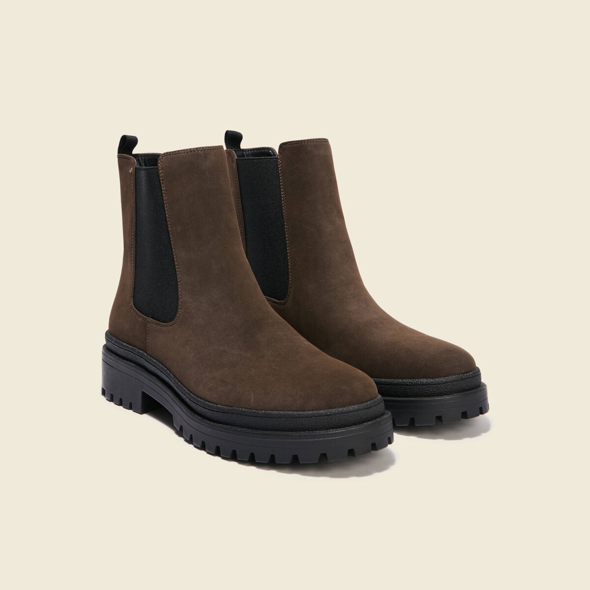 Bottines marron femme